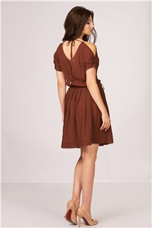 Платье Янтарно-коричневое