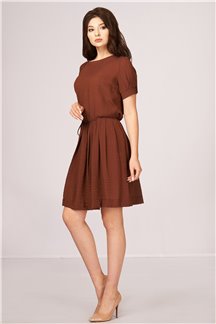 Платье Янтарно-коричневое