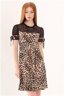 Платье Благородный леопард(шоколад)
