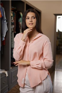 Блуза Фраппе (розовый персик)